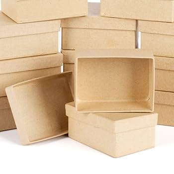 Amazon.com: Pack of 24 Paper Mache Rectangle Boxes